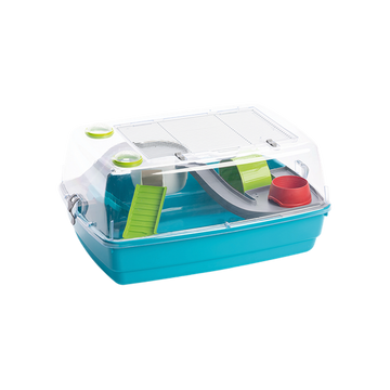 MPS jaula habitat hamster Bernie Deluxe color Azul equipada | G.Valkyria