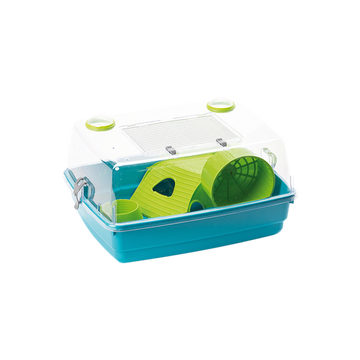 MPS jaula habitat hamster Junior Deluxe color Azul equipada | G.Valkyria