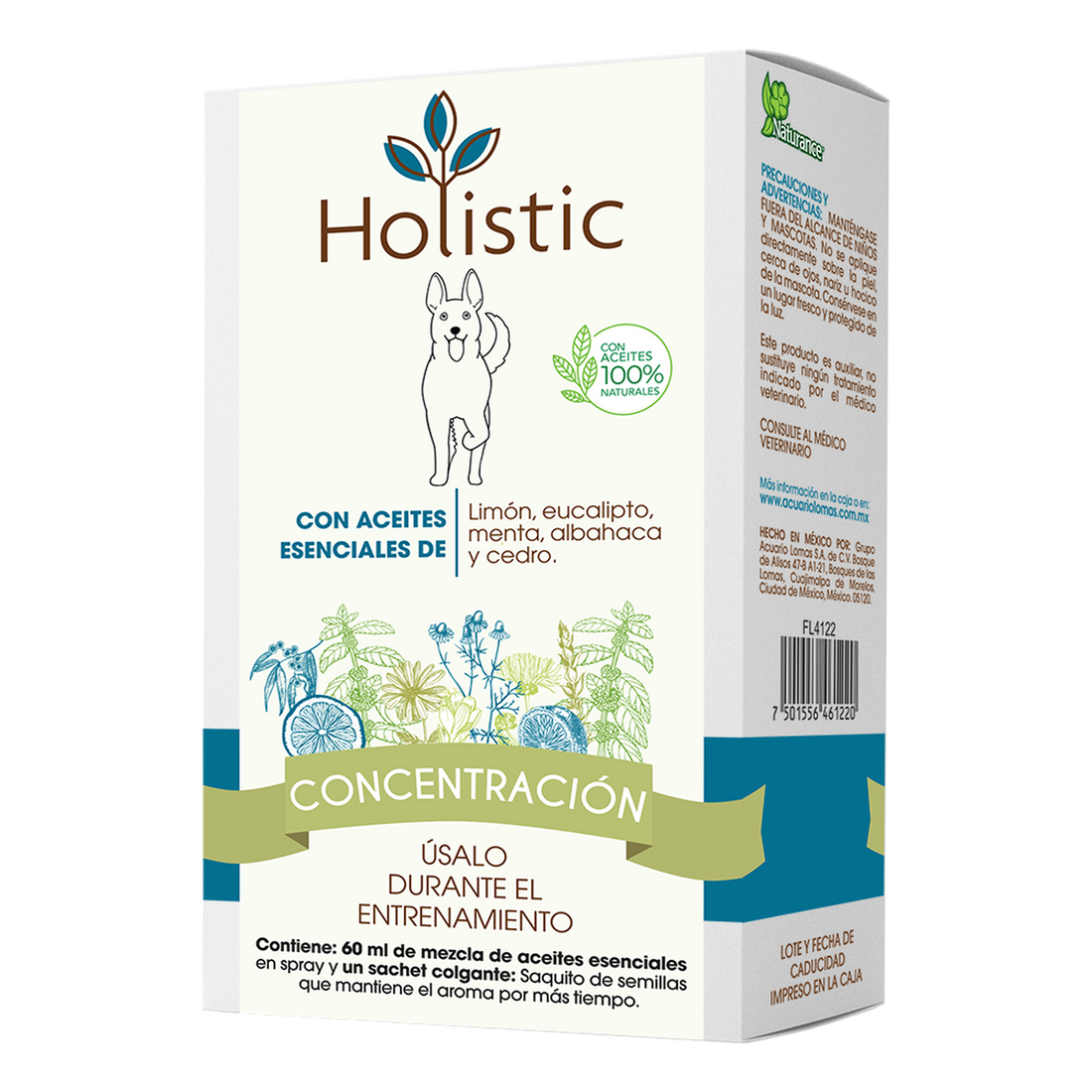 Naturance Holistic Aromaterapia perros frasco 60ml concentracion | G.Valkyria - imagen 1