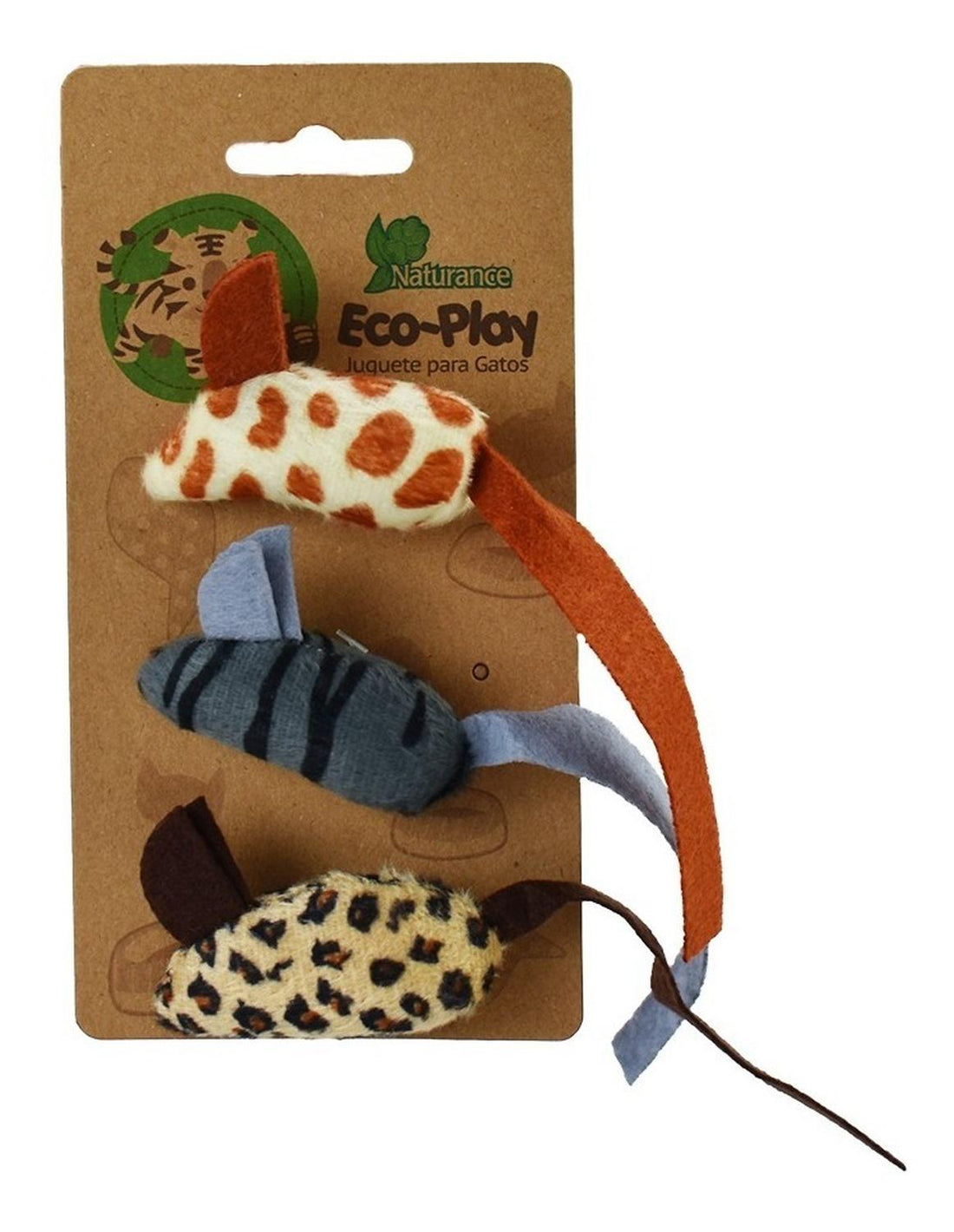 Naturance Juguete Ecologico Para Gato modelo Ratones 3 Pzas | G.Valkyria - imagen 1