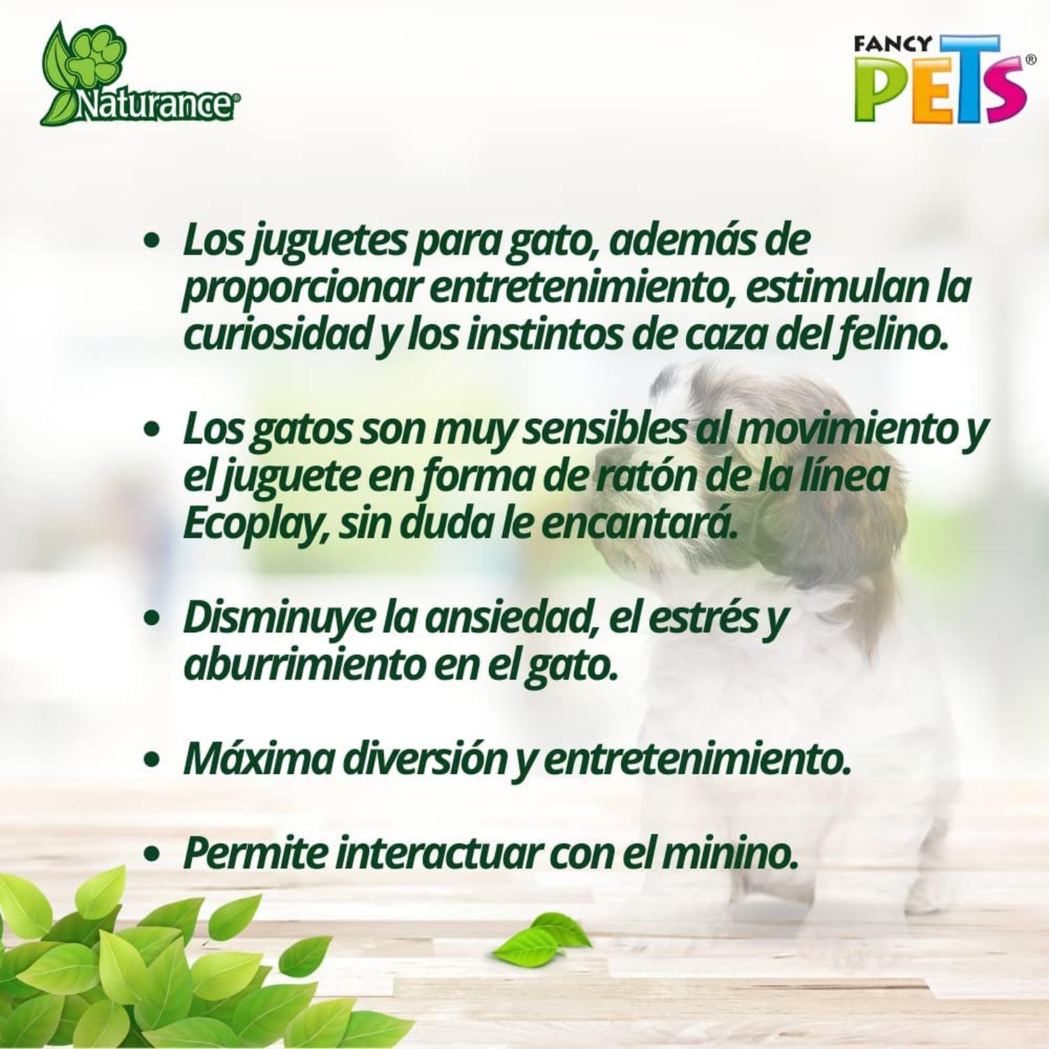Naturance Juguete Ecologico Para Gato modelo Ratones 3 Pzas | G.Valkyria - imagen 5