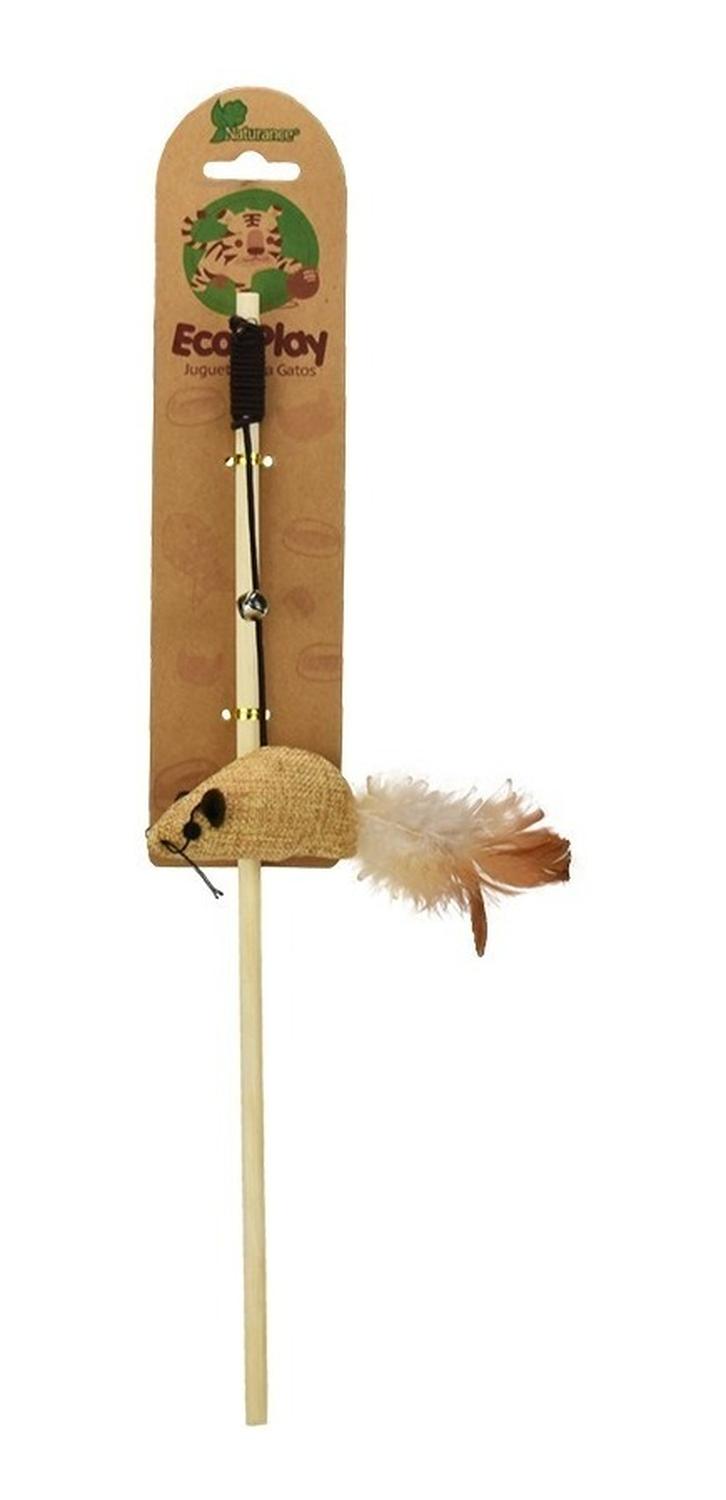 Naturance Juguete Ecologico Para Gato Varita modelo Plumas 1 | G.Valkyria - imagen 1