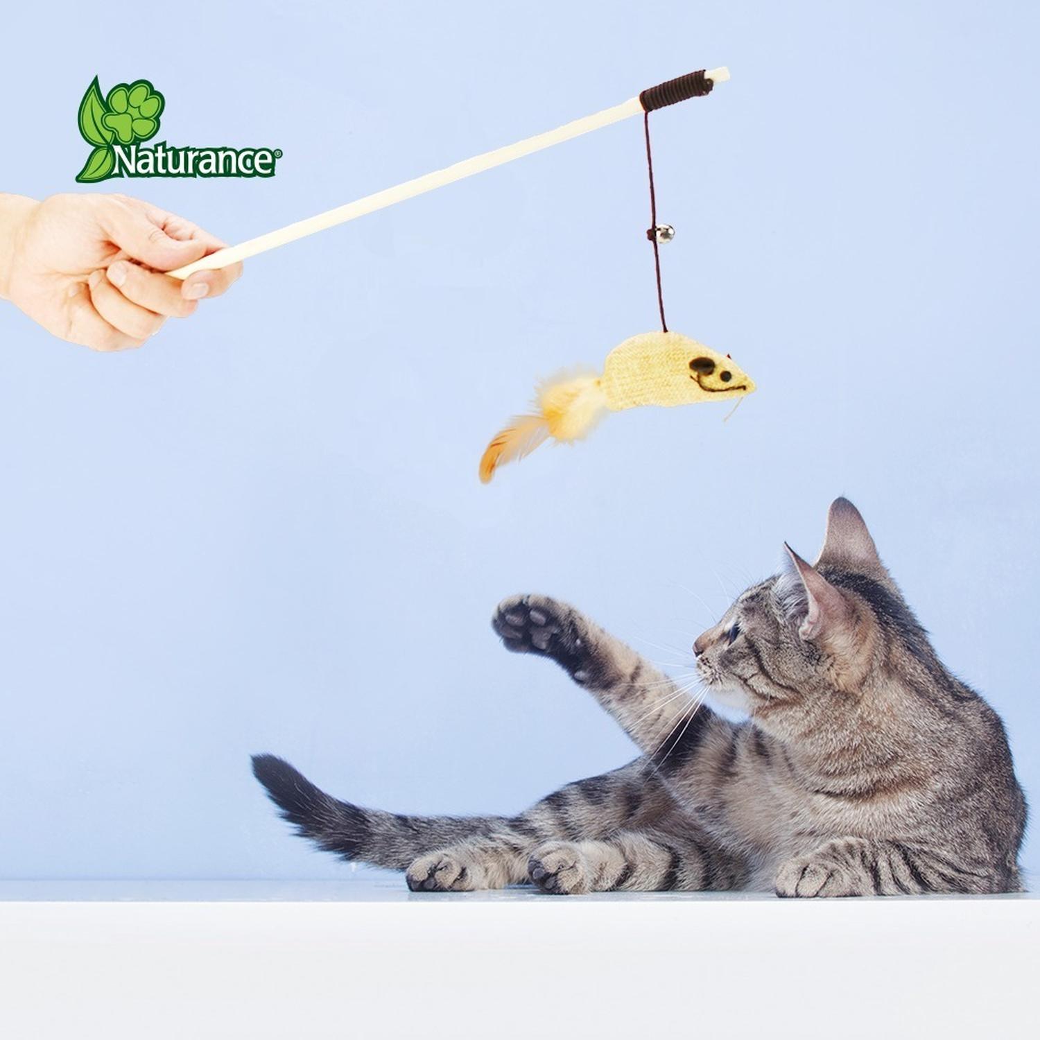 Naturance Juguete Ecologico Para Gato Varita modelo Plumas 1 | G.Valkyria - imagen 4