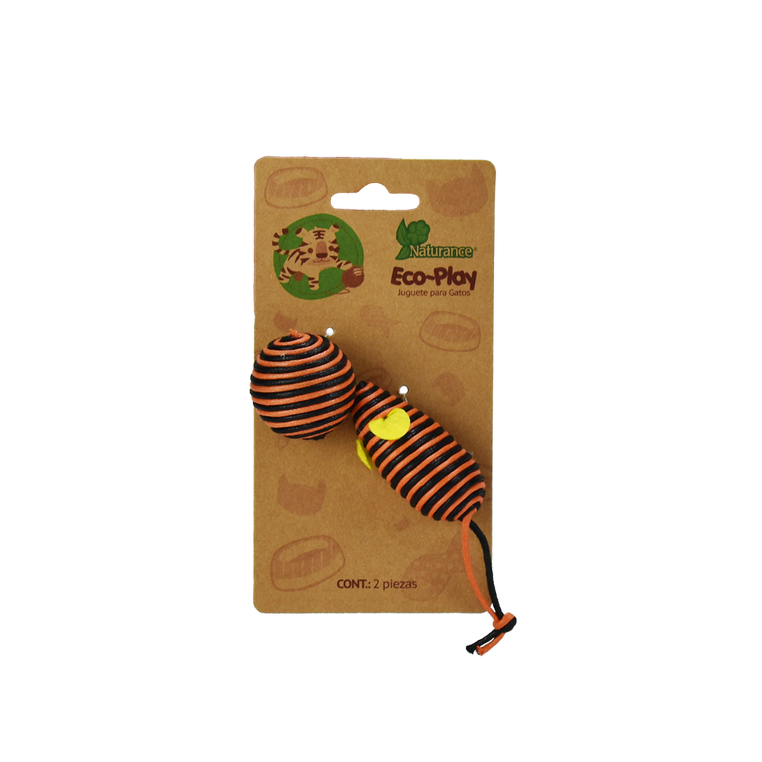 Naturance Juguete para gatos Bola Y Raton Ecoplay ecologico | G.Valkyria - imagen 1