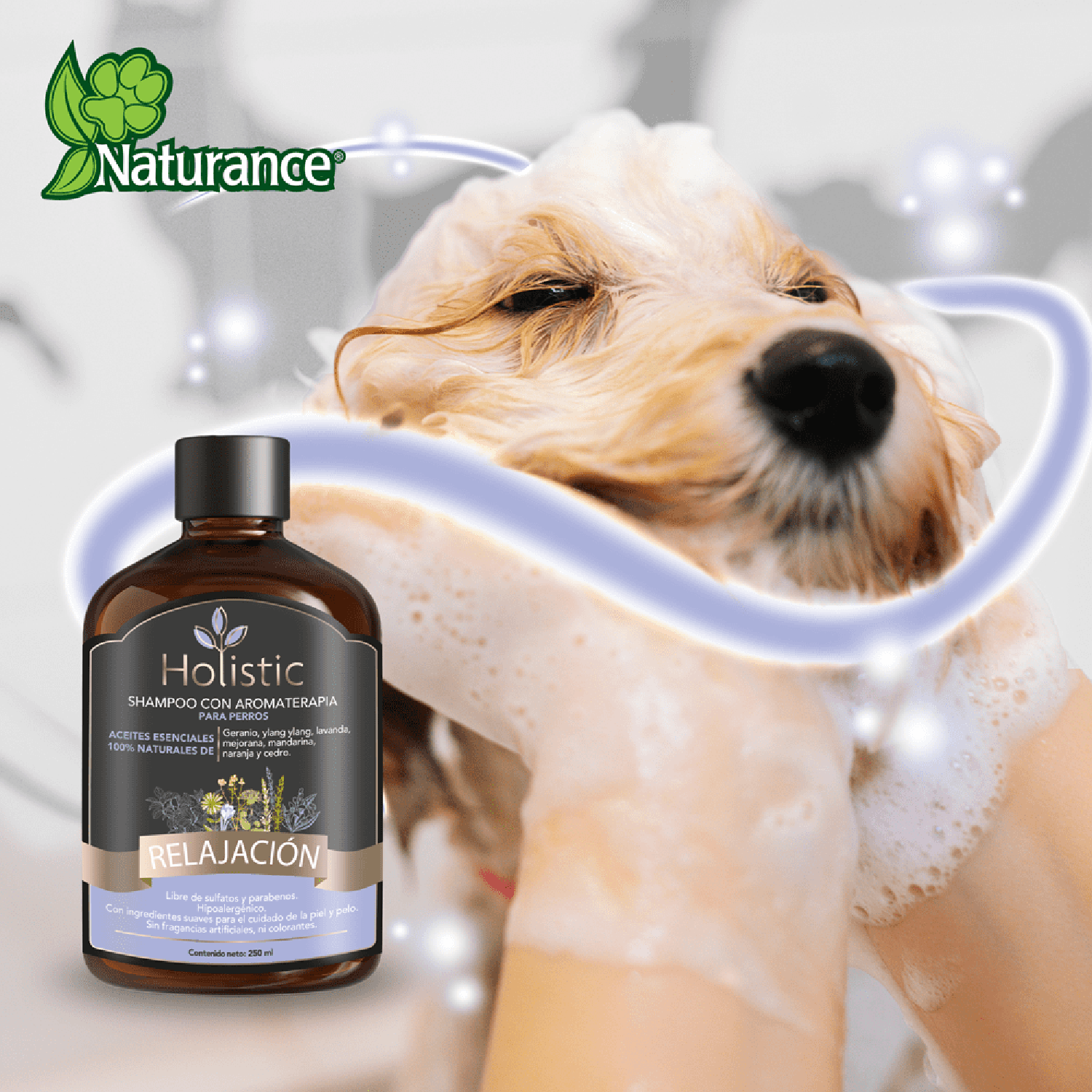 Naturance Shampoo perro Aromaterapia Relajación 250 Ml pelaje | G.Valkyria - imagen 2