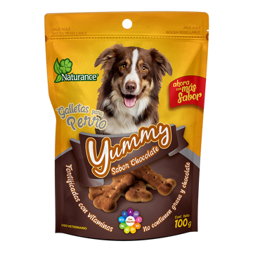 Yummy galletas para perro snacks Sabor Chocolate 100 grs de Naturance | G.Valkyria - imagen 1
