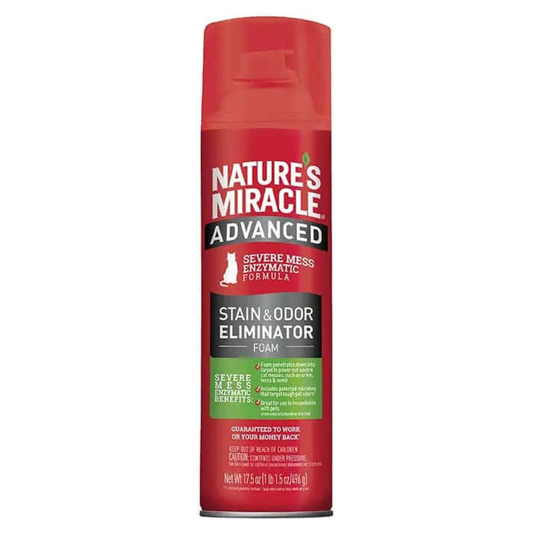 Nature's Miracle eliminador de manchas y olores gato 496g | G.Valkyria - imagen 1
