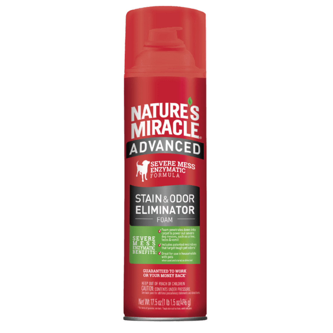 Nature's Miracle Espuma eliminador de olores manchas perro 496g | G.Valkyria - imagen 1