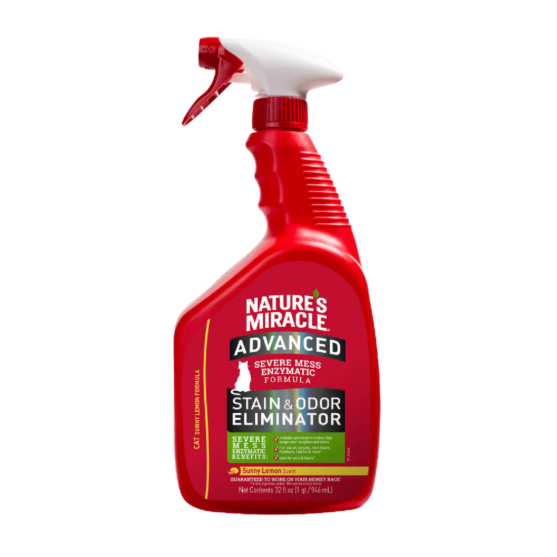 Nature's Miracle quita manchas y olores gato limón 946ml | G.Valkyria - imagen 1