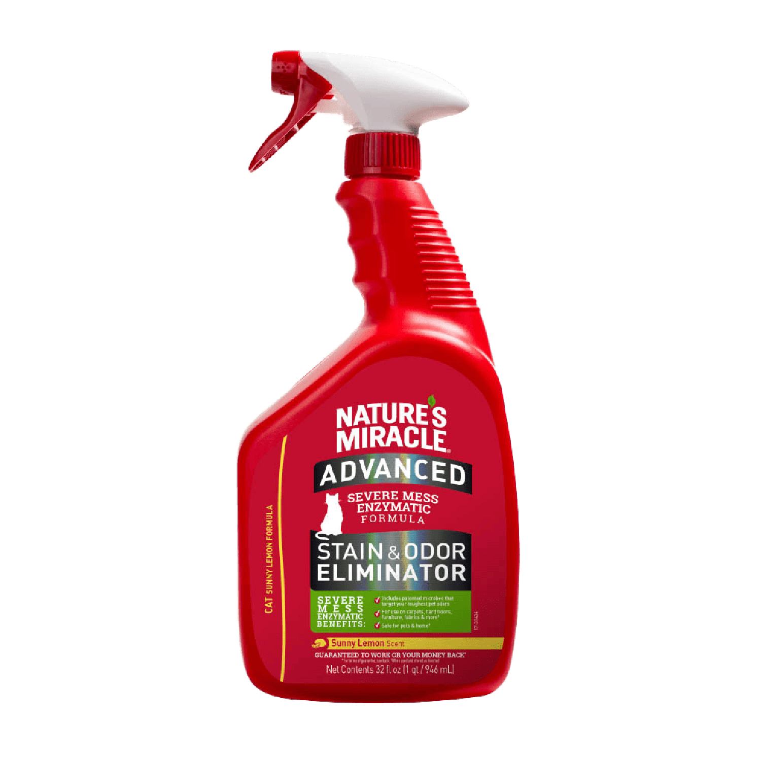 Nature's Miracle quita manchas y olores gato limón 946ml | G.Valkyria - imagen 1