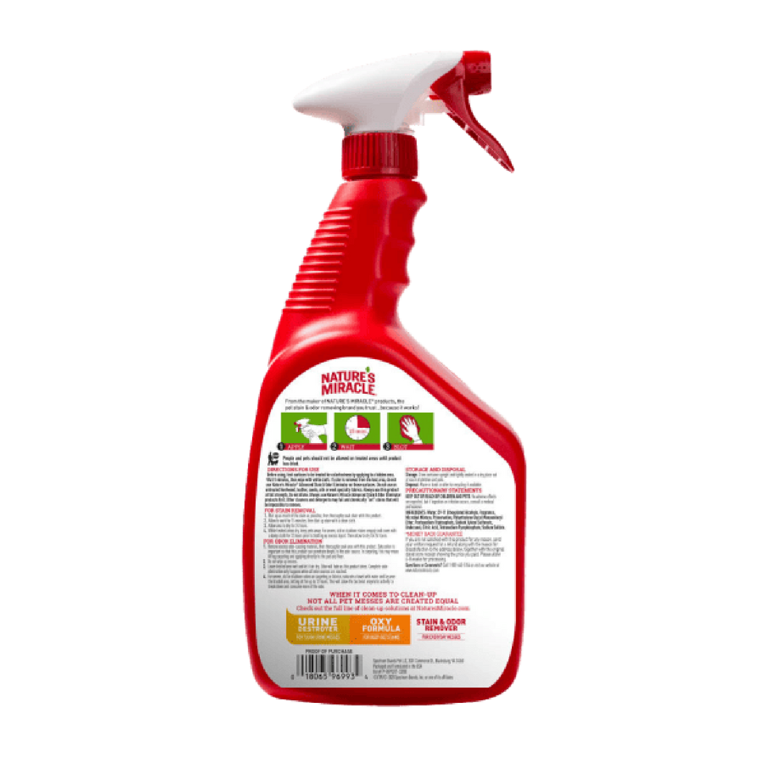 Nature's Miracle quita manchas y olores gato limón 946ml | G.Valkyria - imagen 1