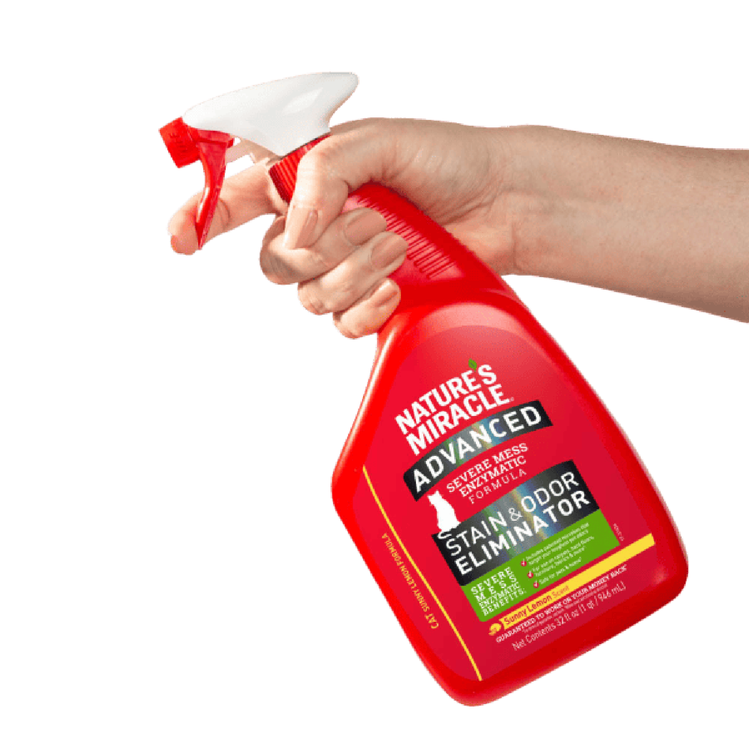 Nature's Miracle quita manchas y olores gato limón 946ml | G.Valkyria - imagen 3