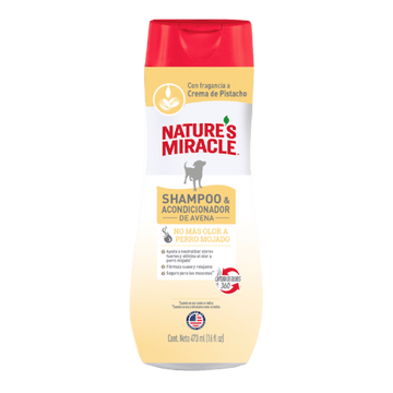 Nature's Miracle Shampoo para perros Avena/Pistache 473ml | G.Valkyria