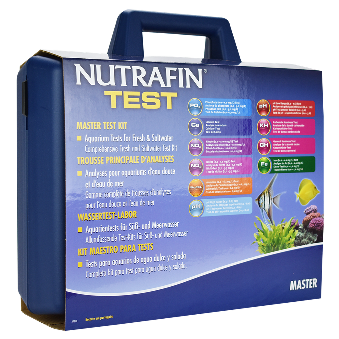 Kit Maestro Mide Ph Kh Gh Nitrato Amoniaco Para Pecera de Nutrafin | G.Valkyria - imagen 1