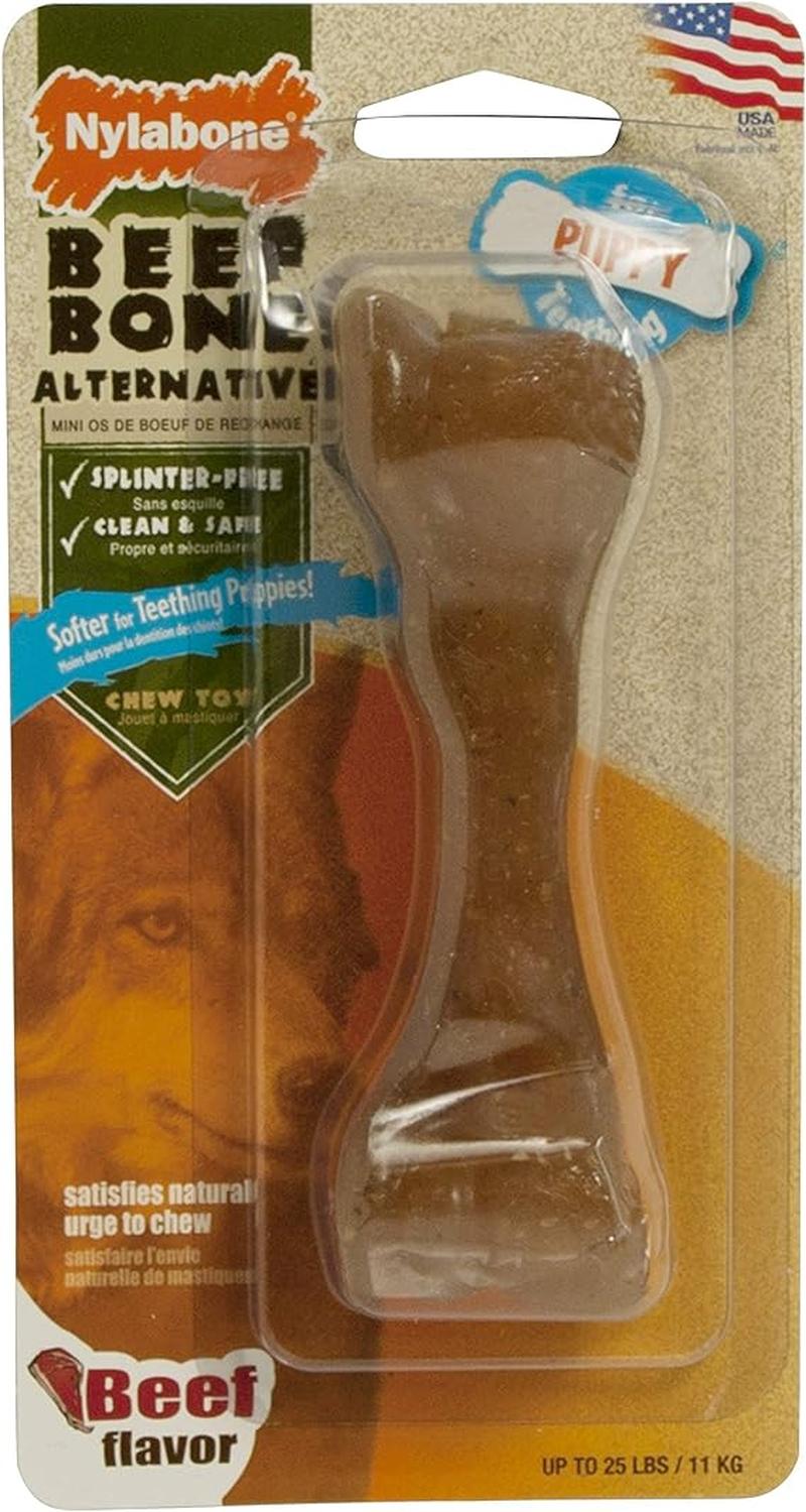 Hueso Juguete Nylabone perro Puppy Carne 11kg Beef bone | G.Valkyria - imagen 1