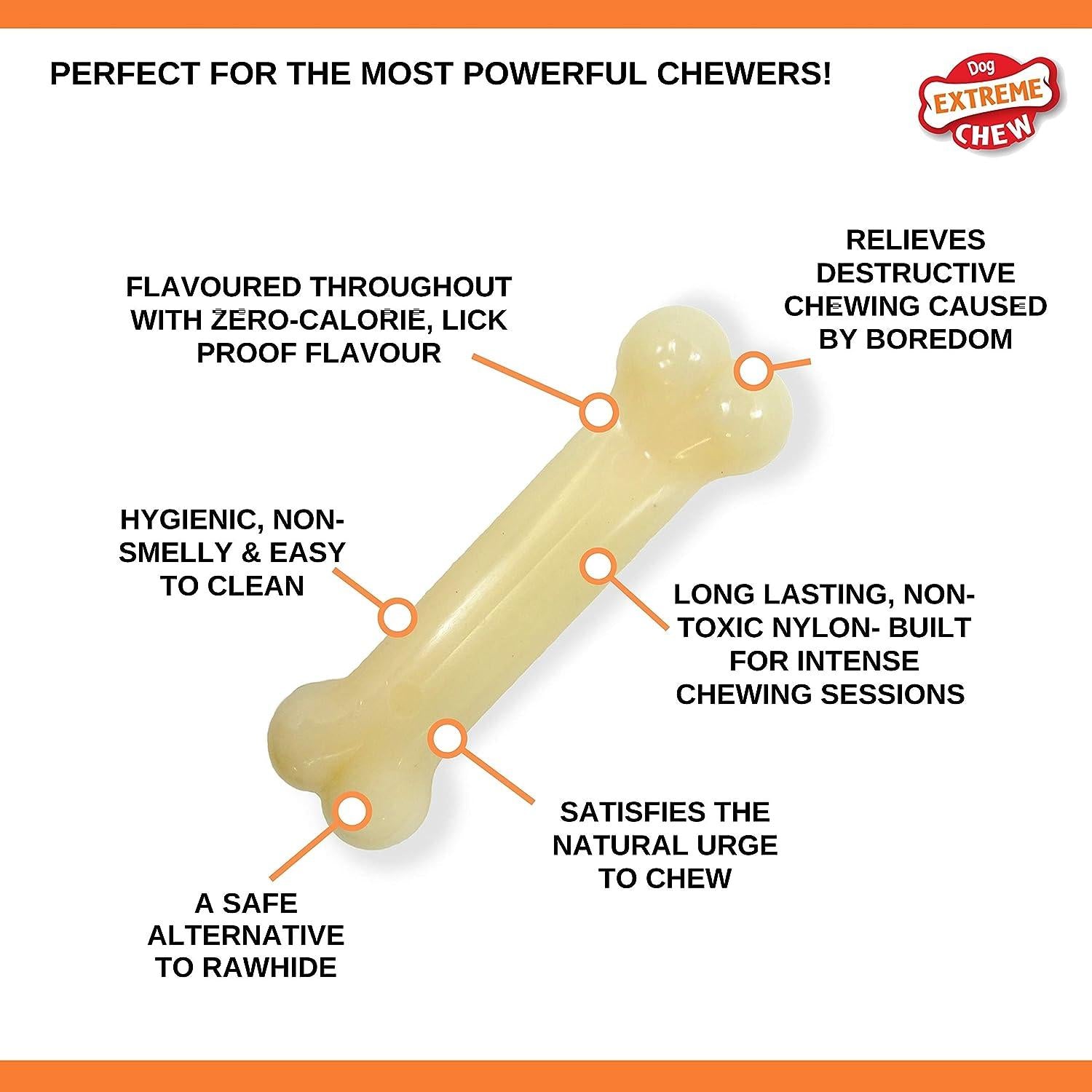 Juguete Huesos Nylabone perro Power Chew Dental ex chico | G.Valkyria - imagen 3