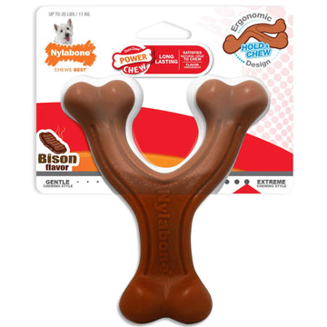 Juguete Nylabone perro Dura Power Chew Wishbone Bisonte 11kg | G.Valkyria - imagen 1