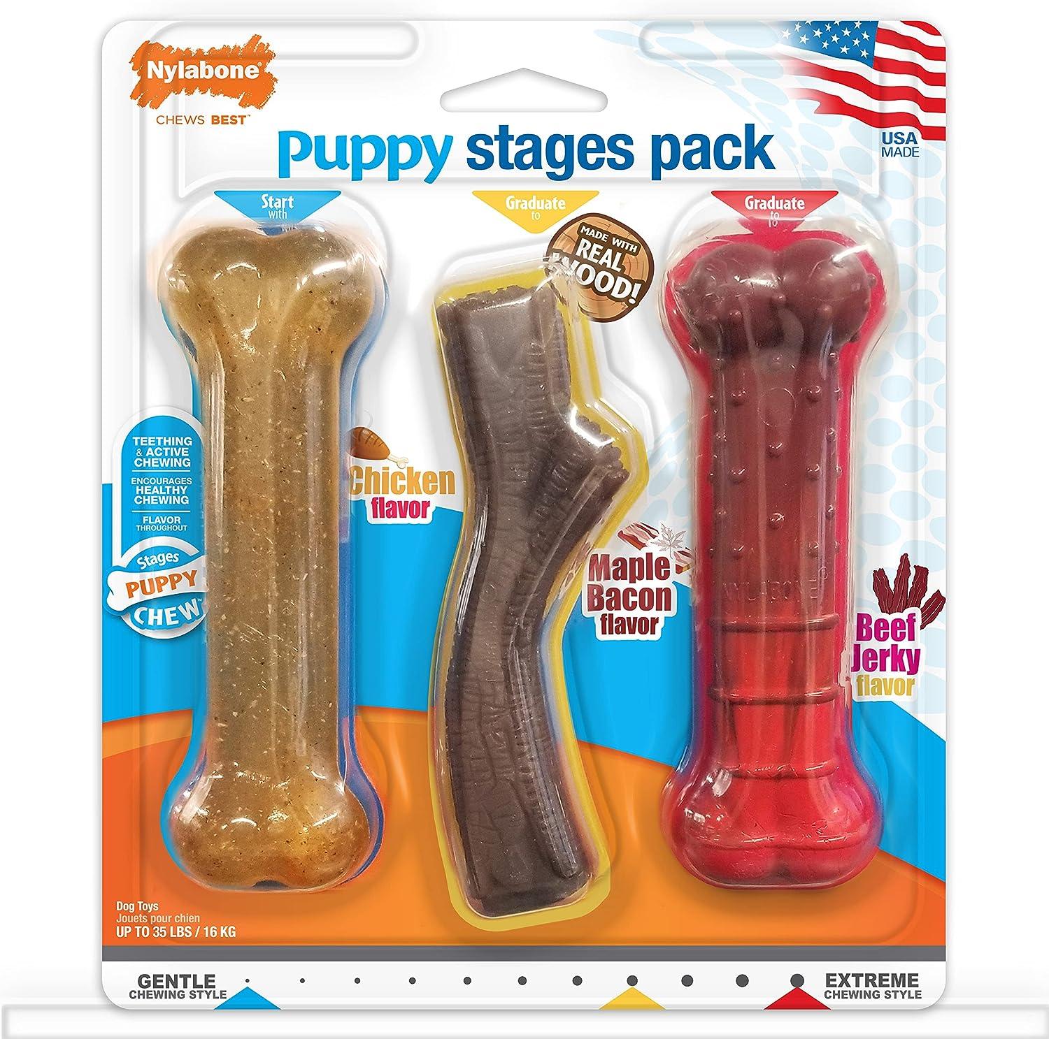 Juguete Nylabone perro Paquete Etapas Cachorrito 16kg | G.Valkyria - imagen 1