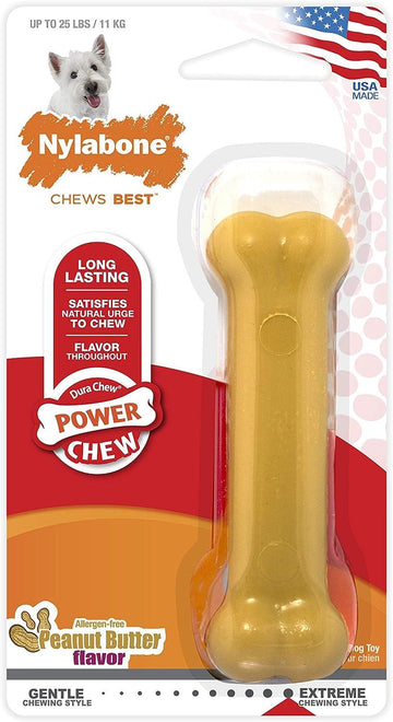 Juguete Nylabone perro Power Dura Chew Mantequilla Maní 11kg | G.Valkyria - imagen 1