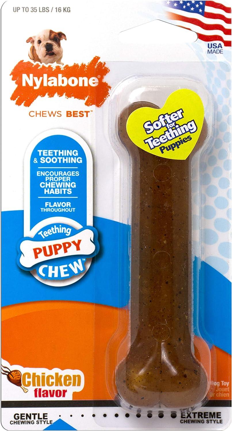 Juguete Nylabone perro Puppybone wolf pollo 16 kg | G.Valkyria - imagen 1
