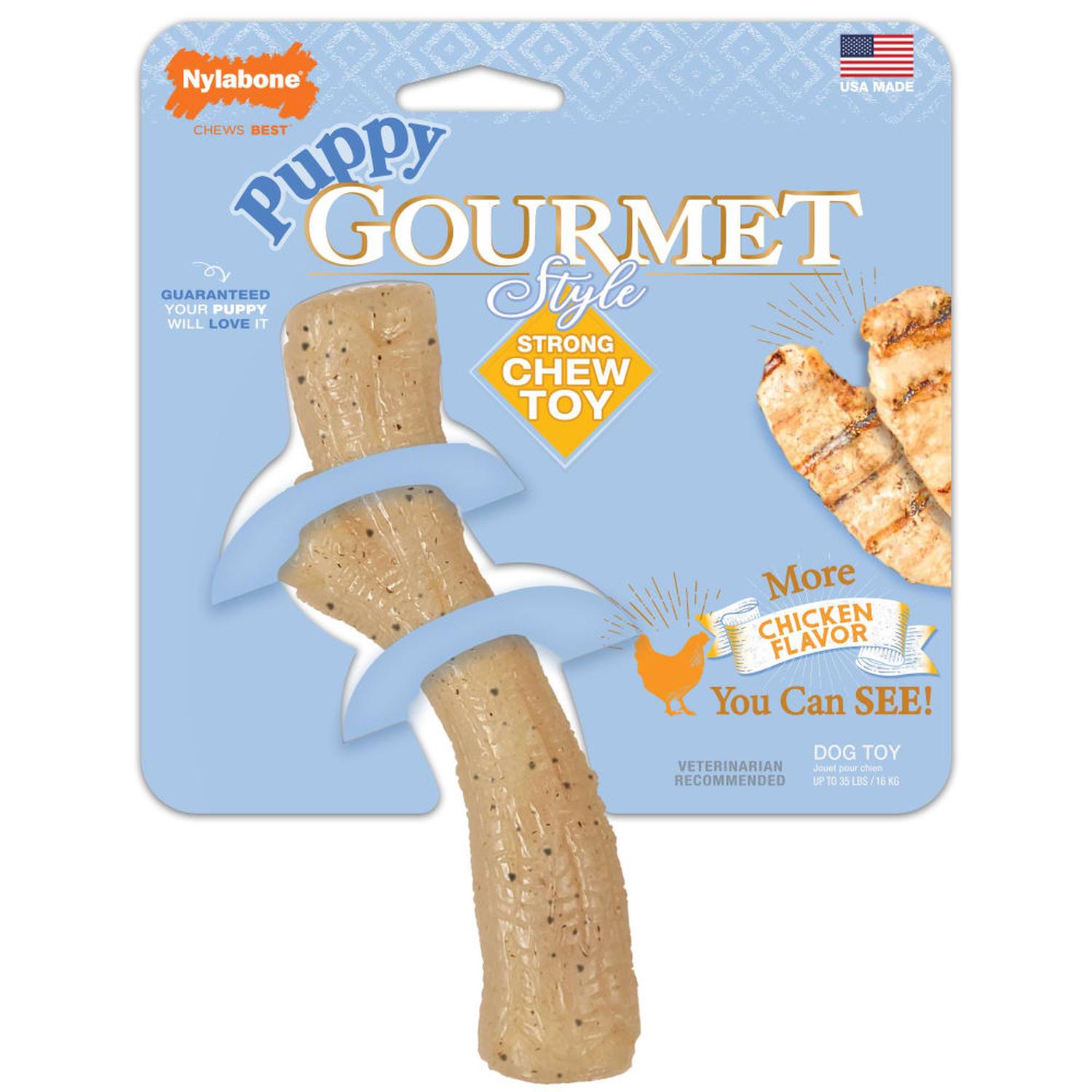 Nylabone juguete para cachorro Rama Gourmet Pollo mediano | G.Valkyria - imagen 1