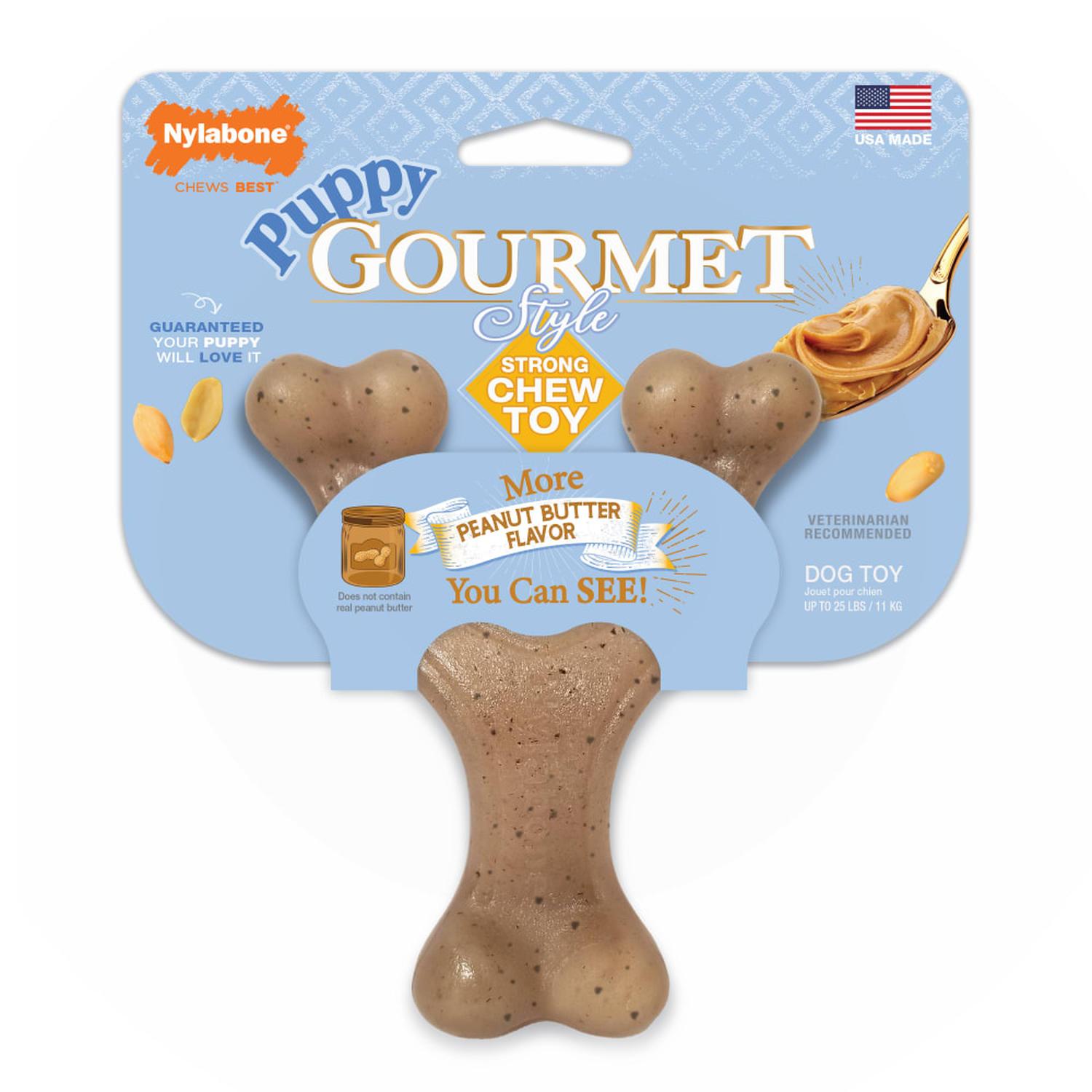 Nylabone juguete para cachorro Wishbone Gourmet Maní chico | G.Valkyria - imagen 1
