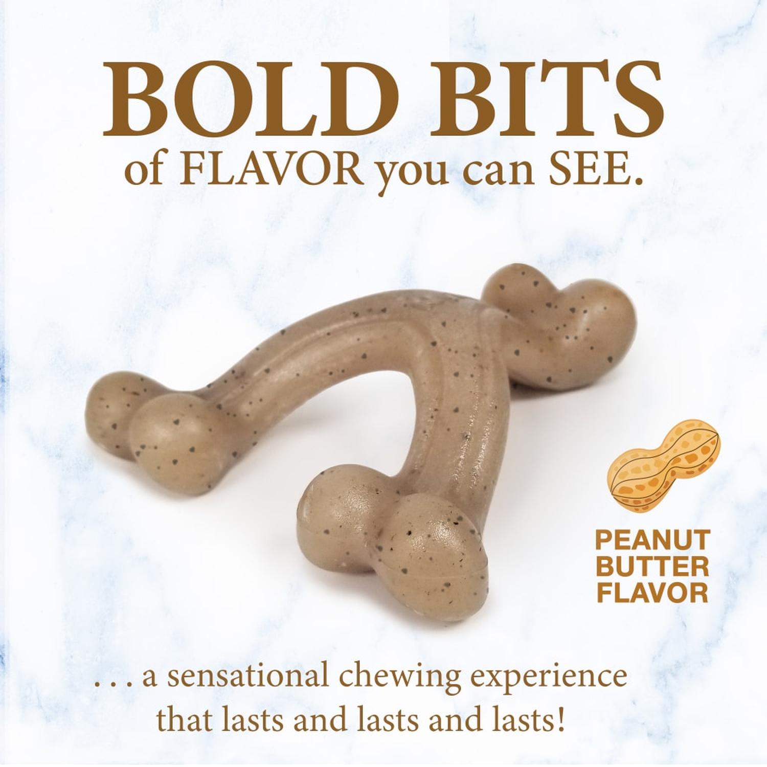 Nylabone juguete para cachorro Wishbone Gourmet Maní chico | G.Valkyria - imagen 3
