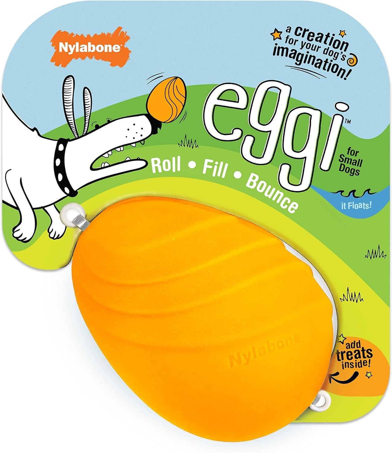 Nylabone juguete para perro Creative Play Eggi Naranja | G.Valkyria - imagen 1