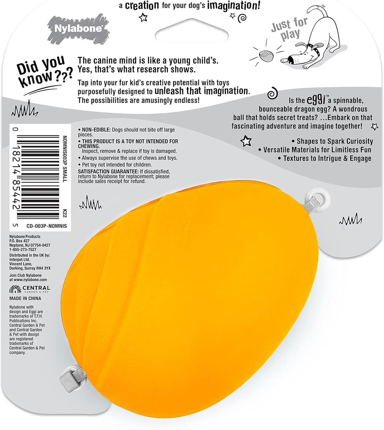 Nylabone juguete para perro Creative Play Eggi Naranja | G.Valkyria - imagen 4