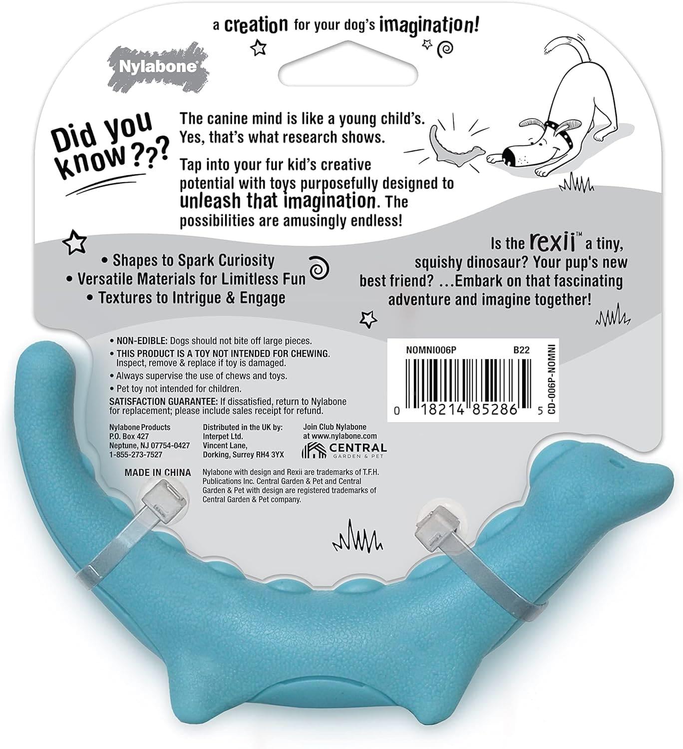 Nylabone juguete para perro Creative Play Rexii Azul chico | G.Valkyria - imagen 5