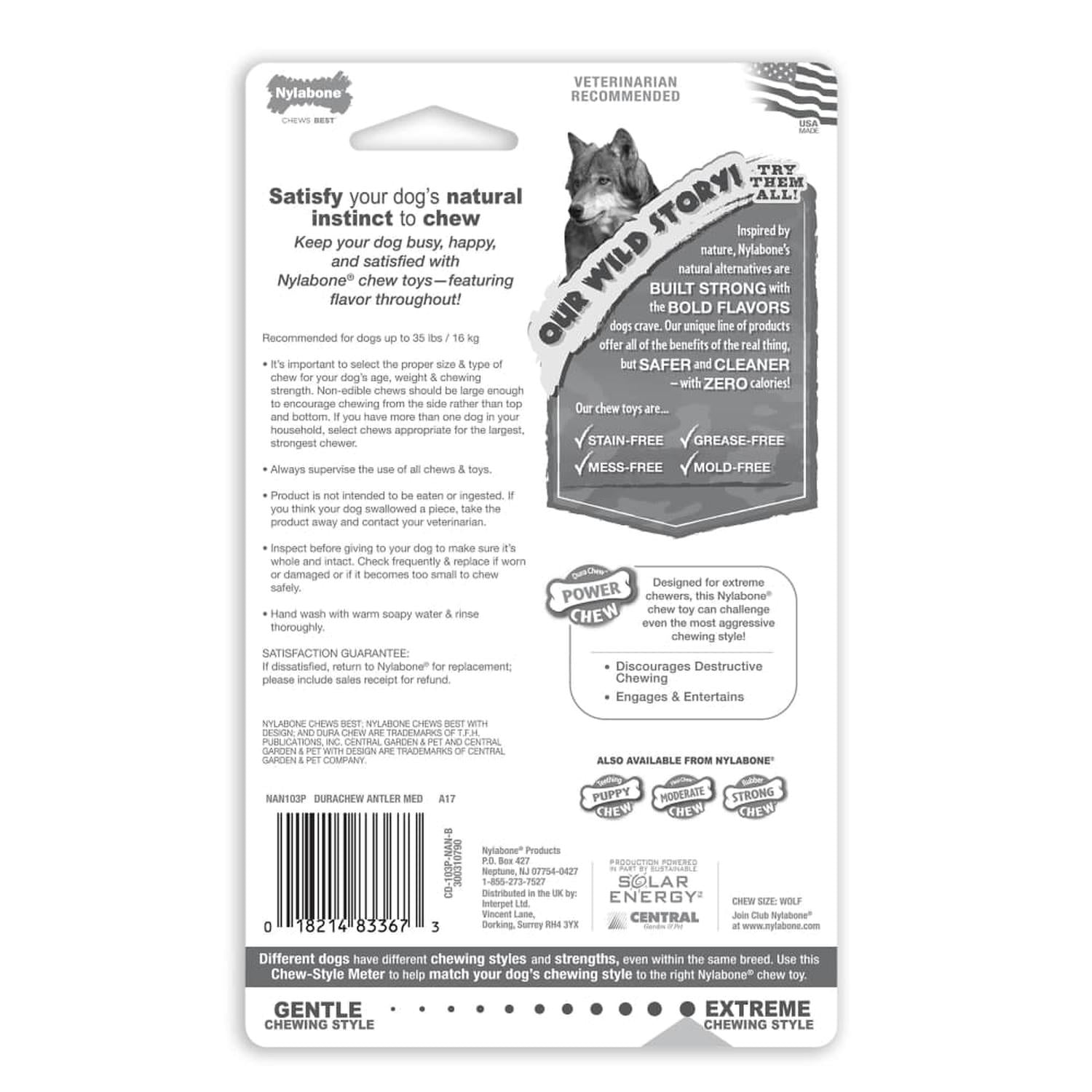 Nylabone juguete para perro Power Chew Astas De Venado mediano | G.Valkyria - imagen 6