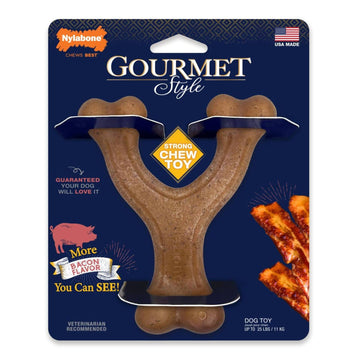 Nylabone juguete para perro Wishbone Gourmet Tocino chico | G.Valkyria - imagen 1