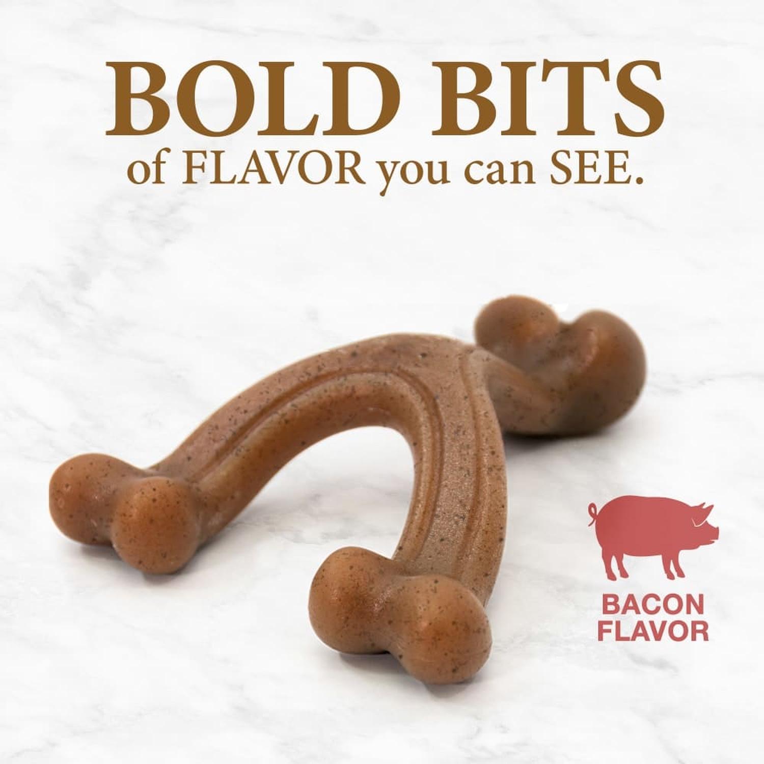 Nylabone juguete para perro Wishbone Gourmet Tocino chico | G.Valkyria - imagen 5