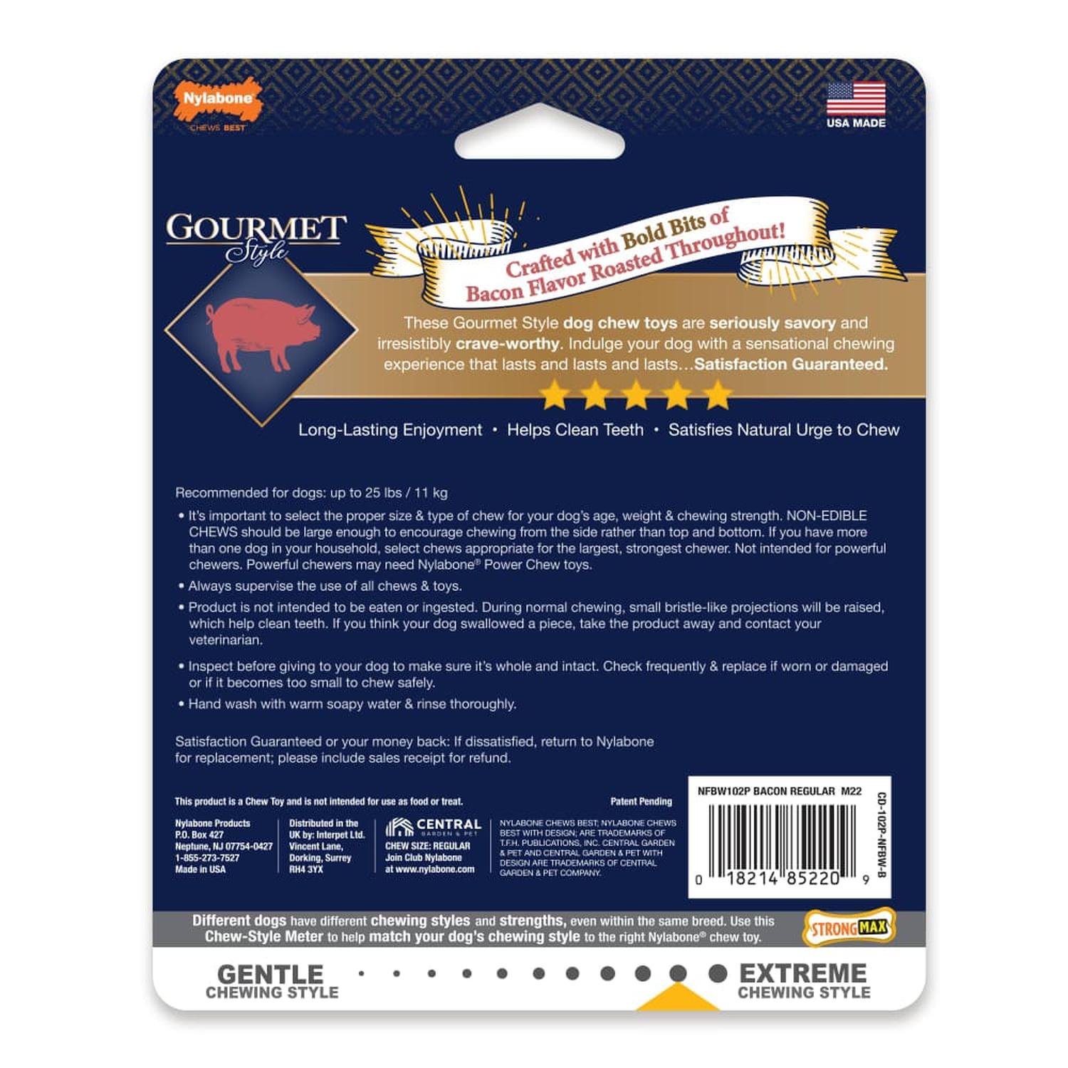 Nylabone juguete para perro Wishbone Gourmet Tocino chico | G.Valkyria - imagen 7