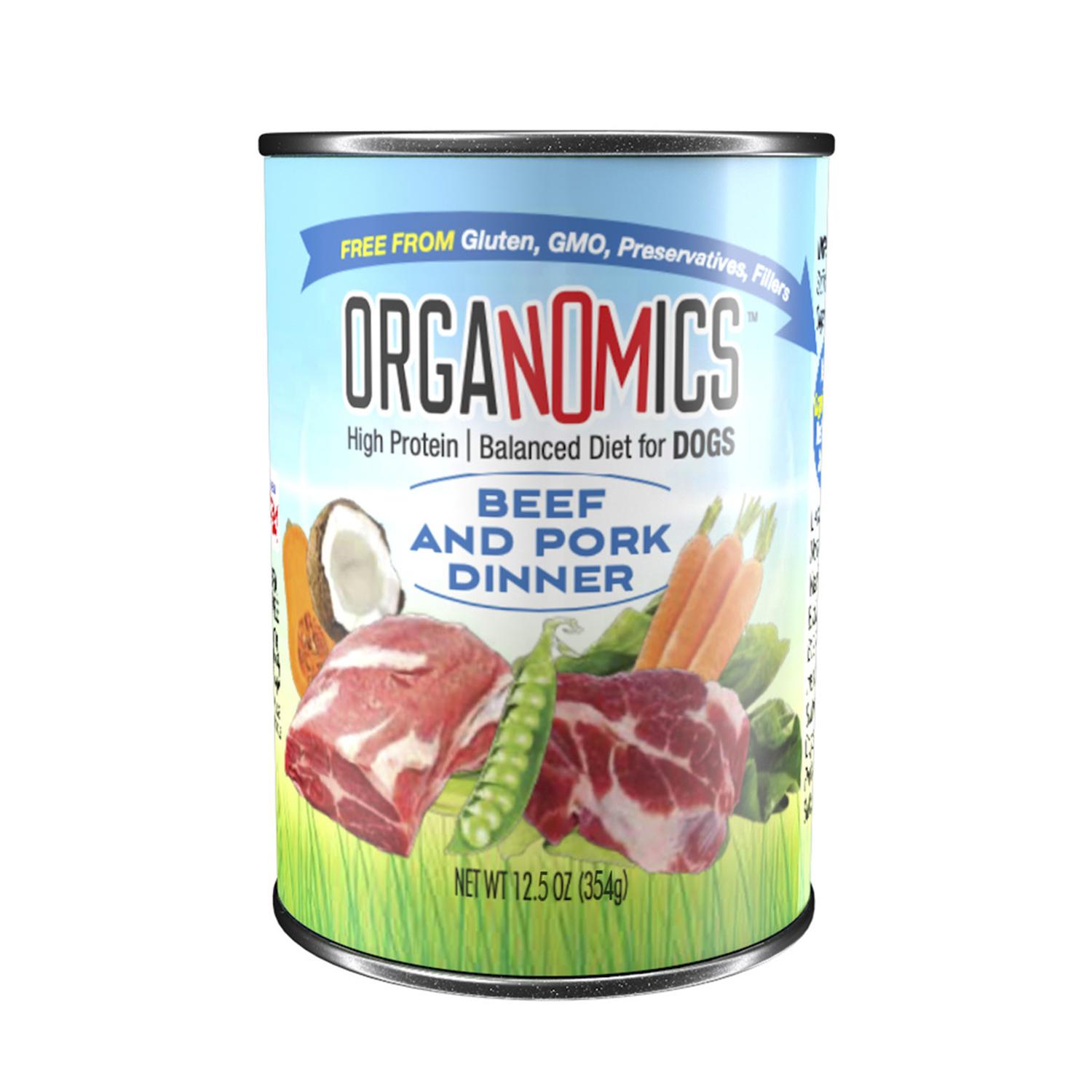 Organomics Alimento húmedo para perro de res y puerco 354g | G.Valkyria - imagen 1
