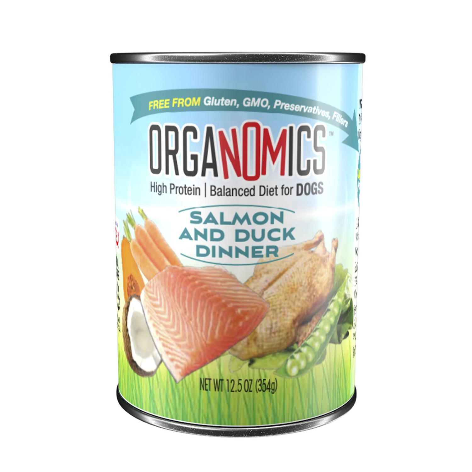 Organomics Alimento húmedo para perro de salmón y pato 354g | G.Valkyria - imagen 1