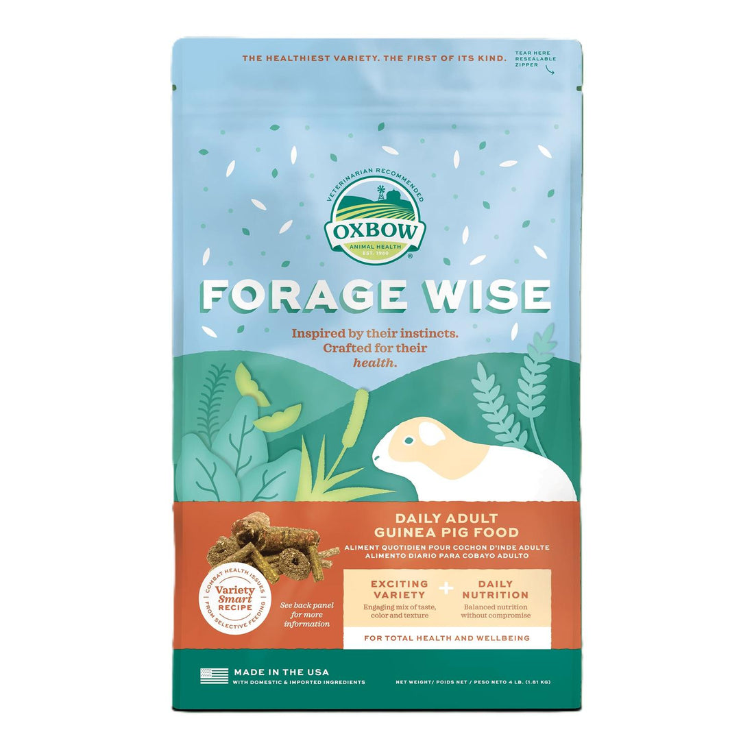Oxbow Alimento Oxbow Forage Wise Cuyo 1.816 kg | G.Valkyria - imagen 1
