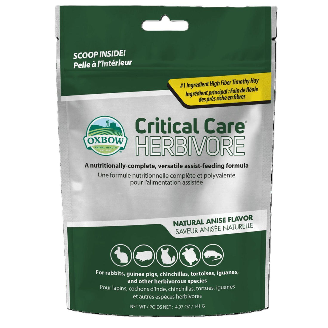 Oxbow critical care anís conejo cuyo tortuga iguana 141g | G.Valkyria - imagen 1