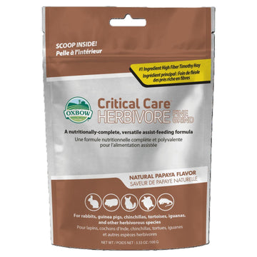 Oxbow critical care papaya conejo cuyo tortuga iguana 100g | G.Valkyria - imagen 1