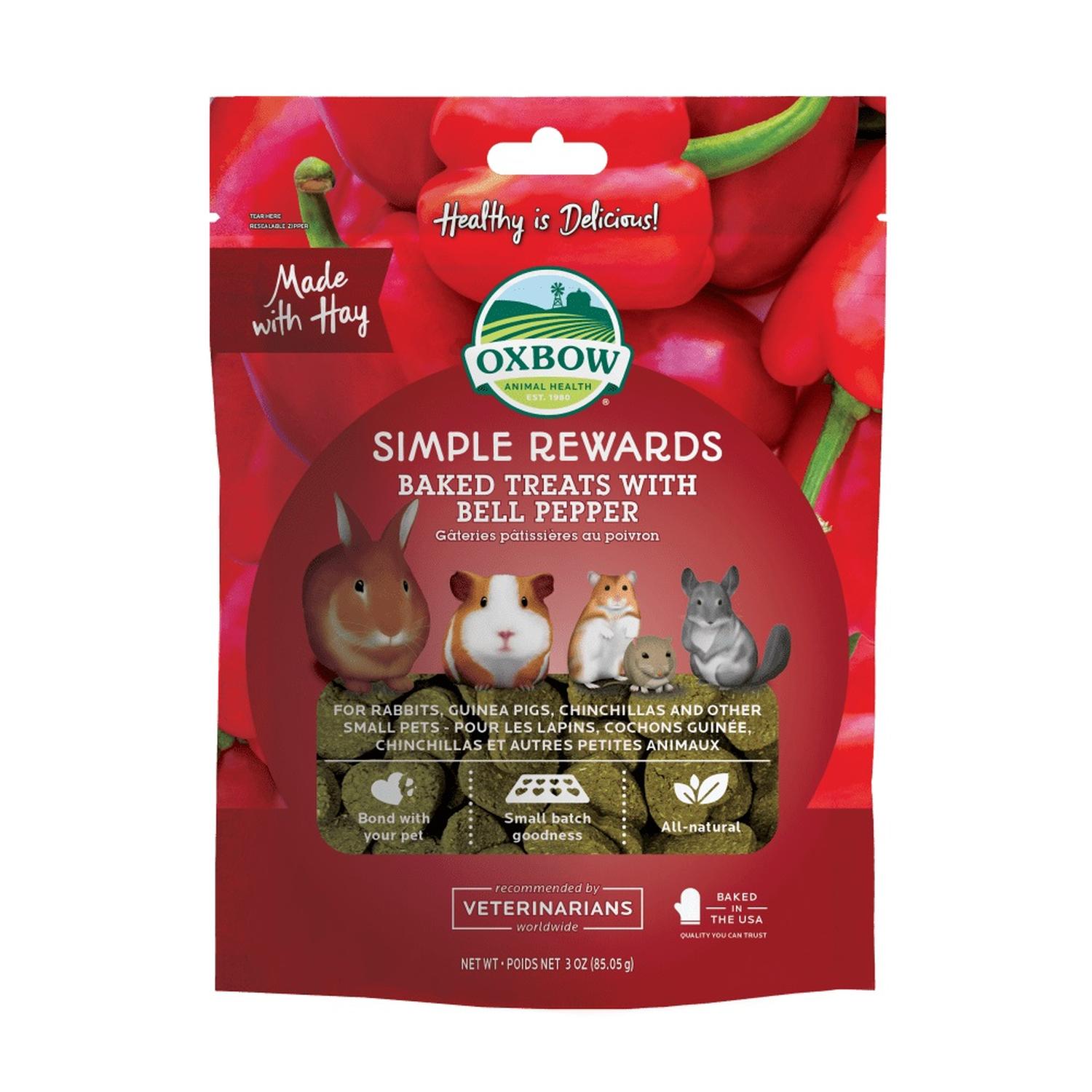 Oxbow Premios Horneados Pimiento cuyo conejo chinchilla 3oz | G.Valkyria - imagen 1