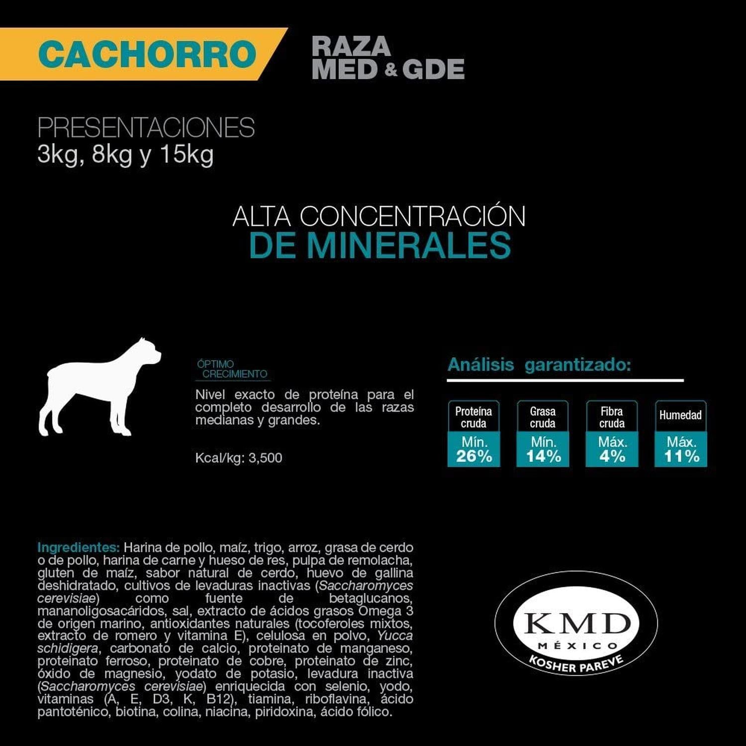 Alimento Cachorro raza mediana y grande Perfect Sense 15kg | G.Valkyria - imagen 7