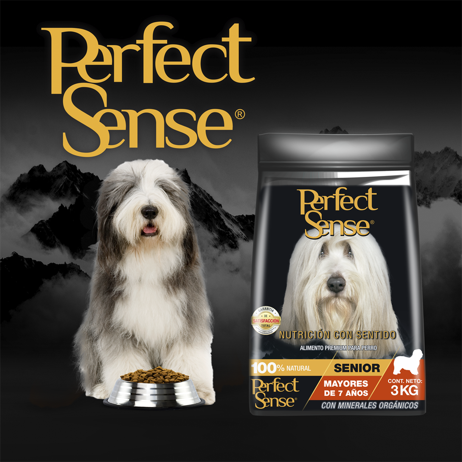Alimento para perro viejito Perfect Sense Senior 3 Kg | G.Valkyria - imagen 4