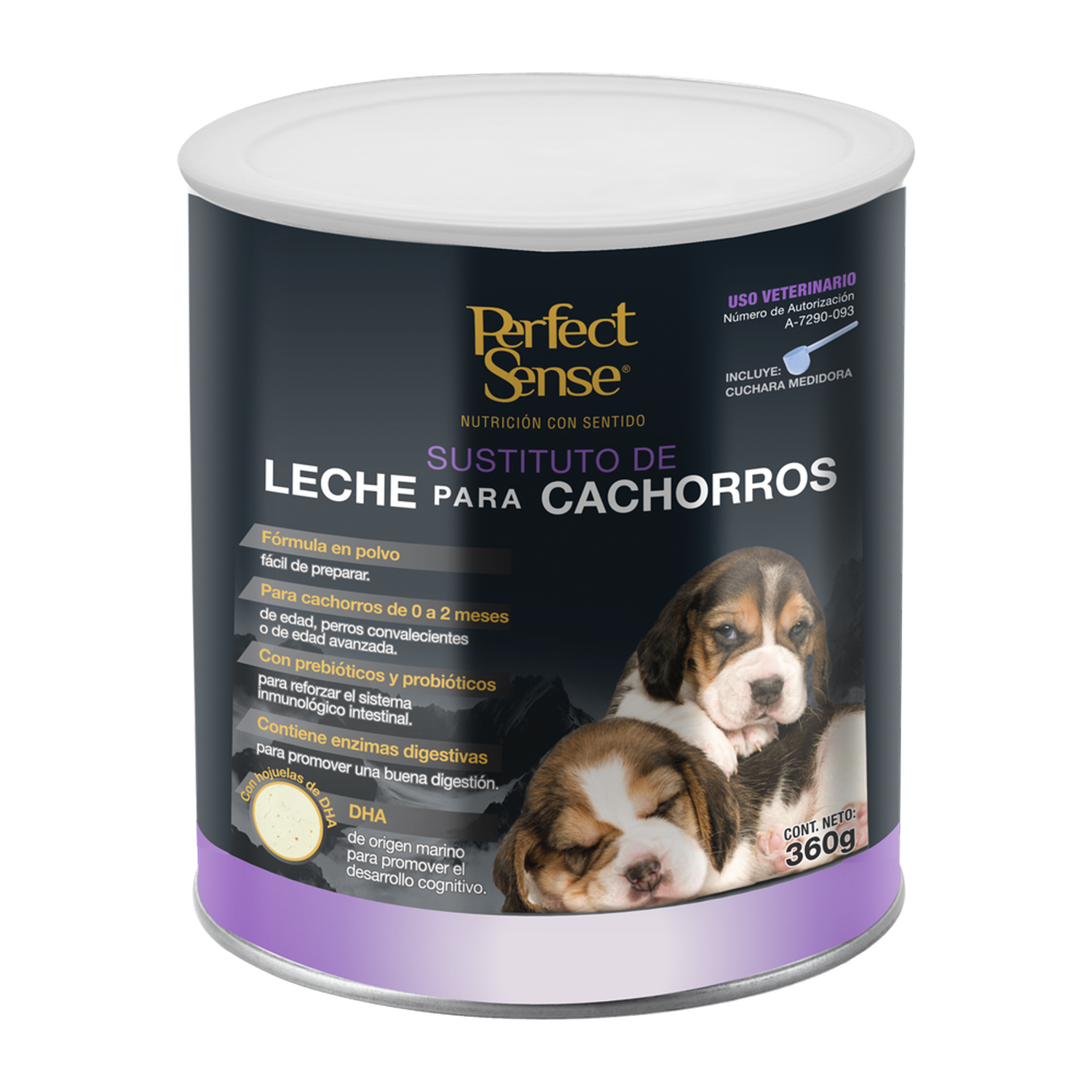 Perfect Sense formula leche polvo sustituto cachorros 360g | G.Valkyria - imagen 1