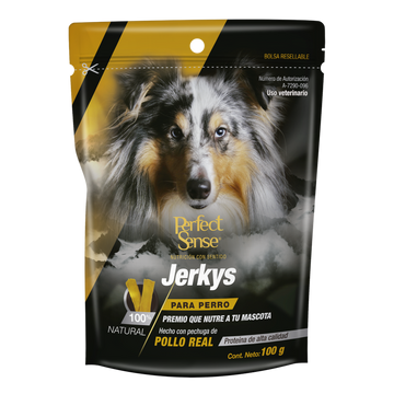 Perfect Sense premio natural pollo para perro Jerkys 100 grs | G.Valkyria - imagen 1