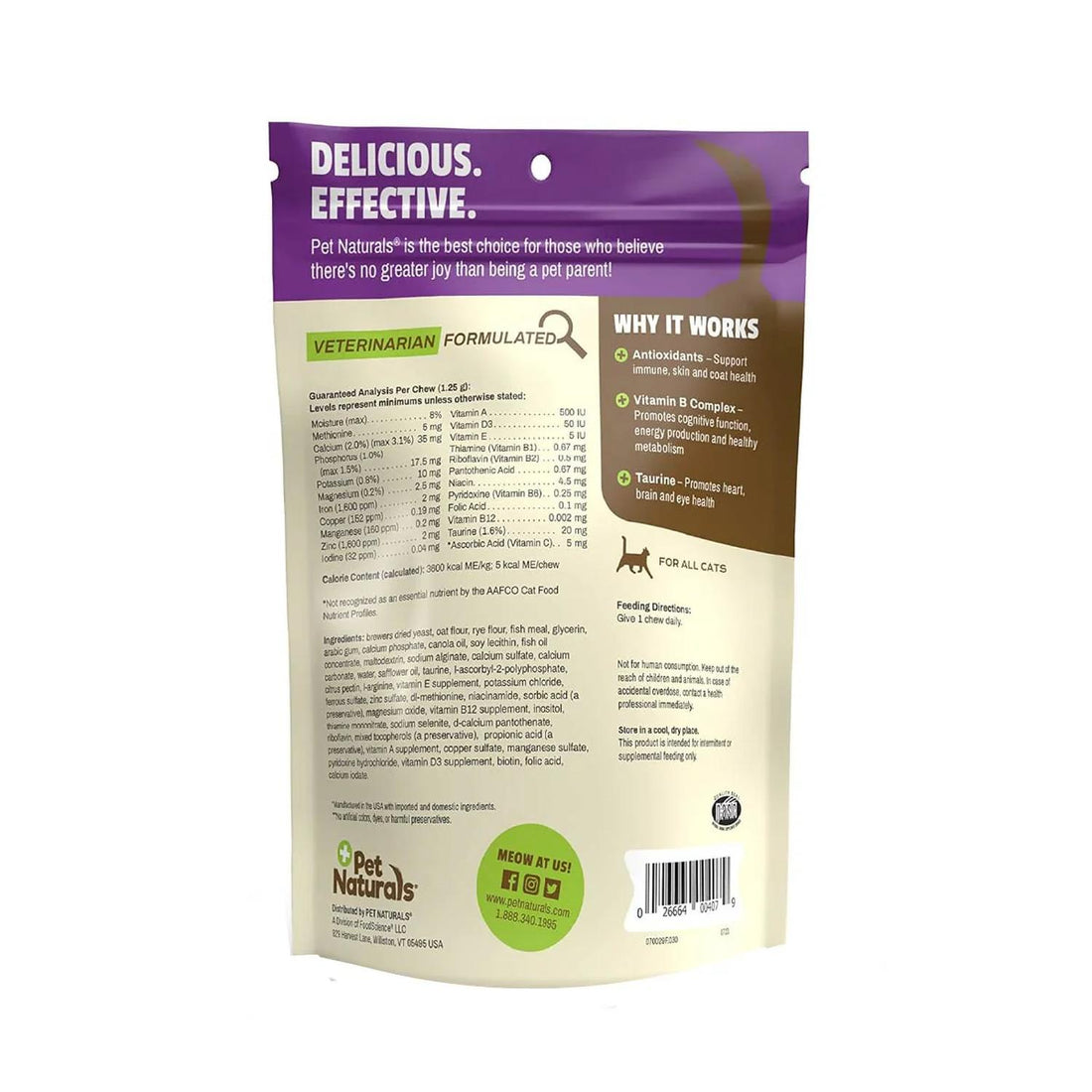Pet Naturals Daily Multi Vitaminas Para Gatos 37.5 grs | G.Valkyria - imagen 1