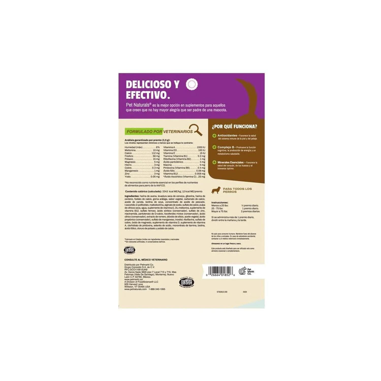 Pet Naturals Daily Multi Vitaminas Para Perros 105 grs | G.Valkyria - imagen 2