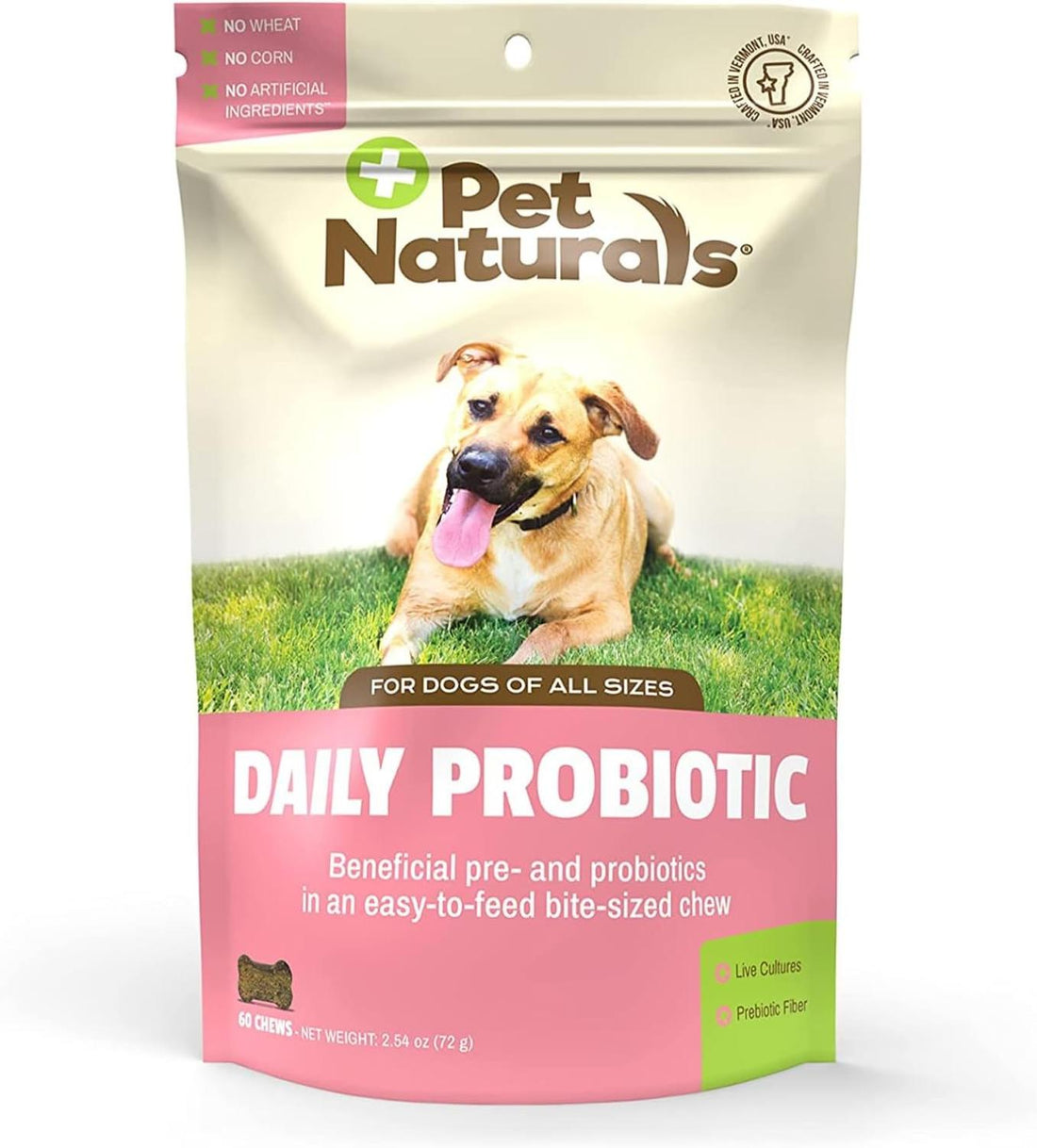 Pet Naturals Daily Probiotic Para Perros all size 72 grs | G.Valkyria - imagen 1