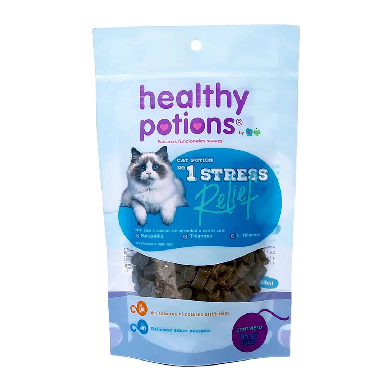 Healthy Potions no 1 Stress Relief premio para gatos 85 gr de Petit Monsters | G.Valkyria - imagen 1