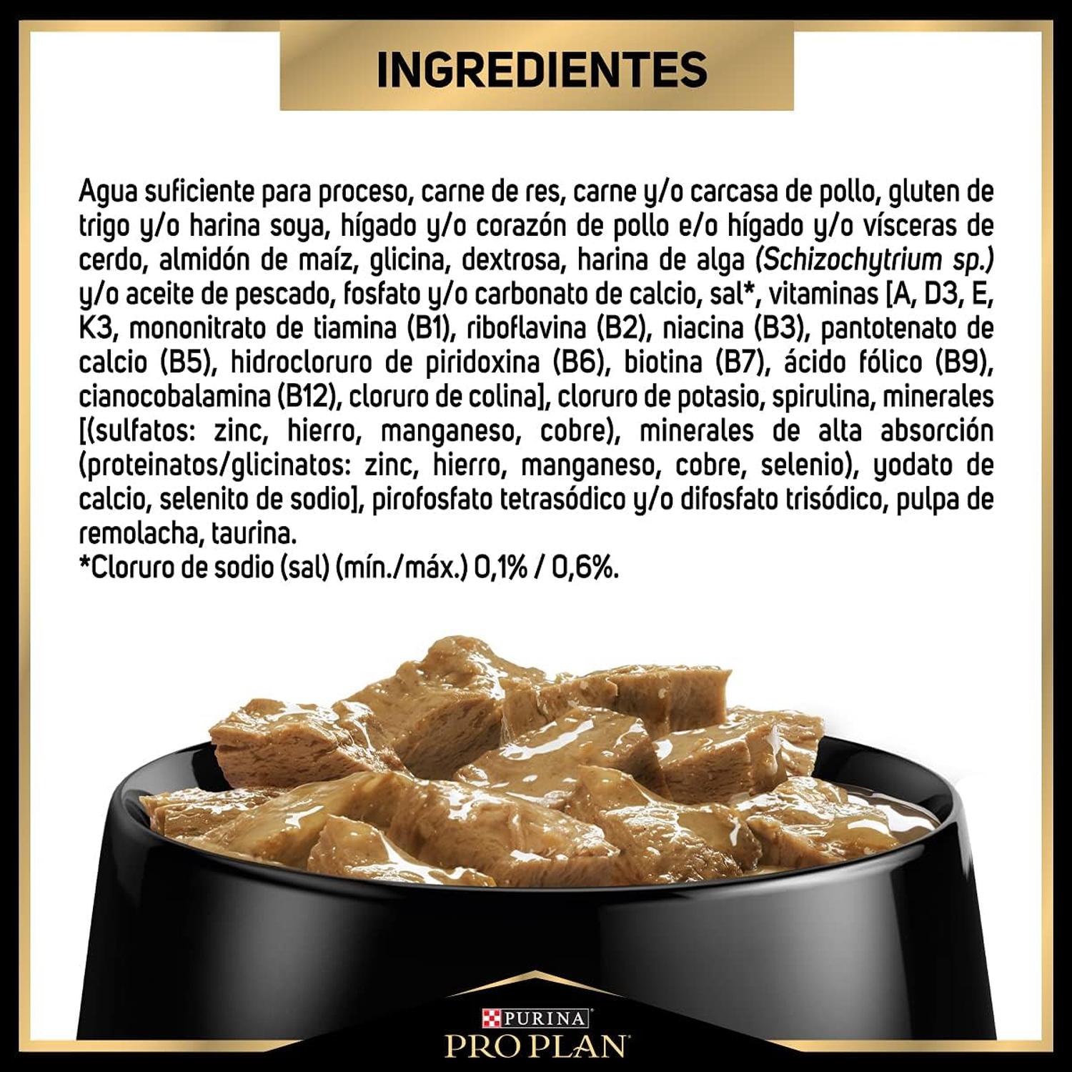 Purina Pro Plan alimento sobre perro Adulto Carne 12pzs | G.Valkyria - imagen 3