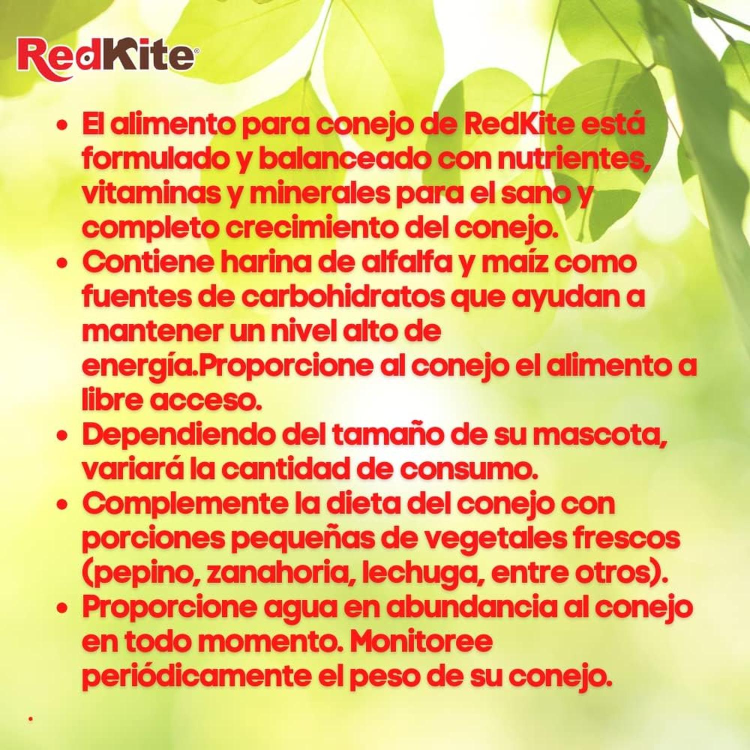 Alimento balanceado Redkite Para Conejo 1 Kg de Red Kite | G.Valkyria - imagen 3